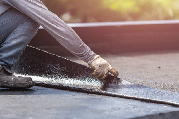 Professional Waterproofing technician working in Pemberton, OH